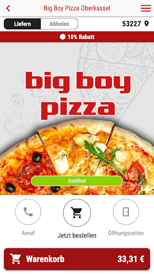 Big Boy Pizza Oberkassel Screenshot 0