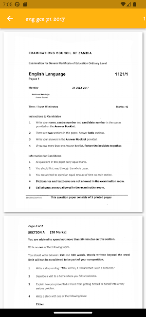 Ecz Pastpapers ZM Screenshot 3