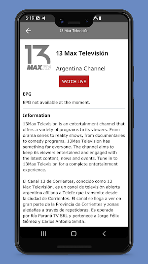 TV Argentina en Vivo HD Screenshot 2