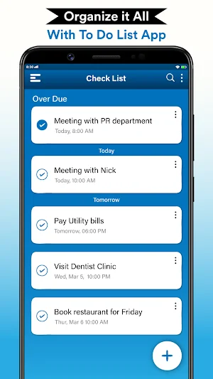 Things Todo Planner Checklists Screenshot 0