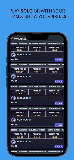 T-247 : Tournametns Management Screenshot 2