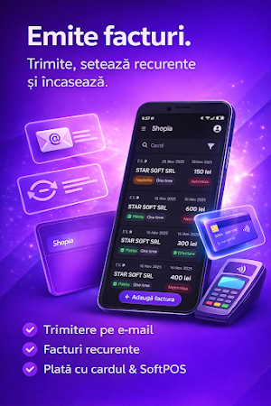 Shopia - plati si facturare Screenshot 1