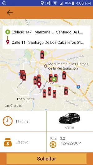 Mega Taxi - Pasajero Screenshot 2