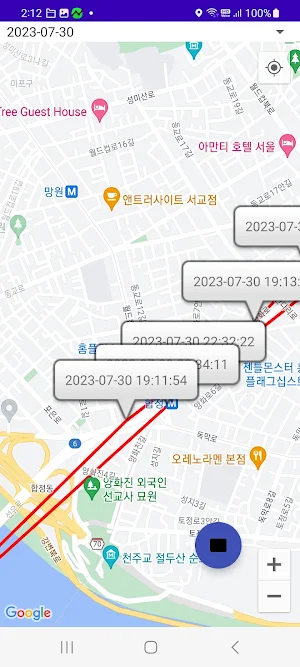 Location History SaSaSak Screenshot 1