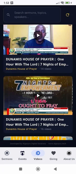 Dunamis House of Prayer Screenshot 1