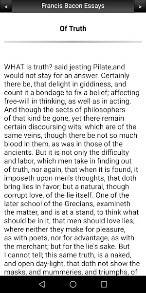 Francis Bacon - Essays Screenshot 2