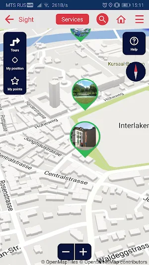 Interlaken map offline guide tourist navigation Screenshot 2