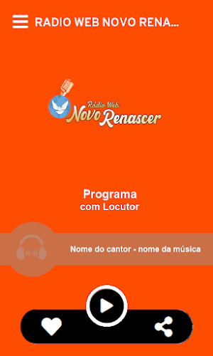Rádio Web Novo Renascer Screenshot 1