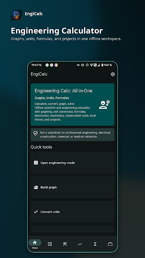 Engineering Calculator & Units Screenshot 0
