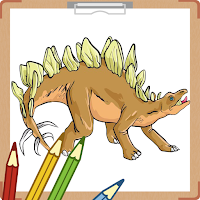 Jurassic Dino Coloring Book