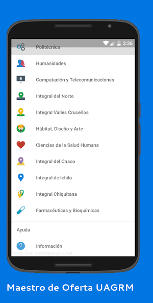 Maestro de Oferta UAGRM Screenshot 2