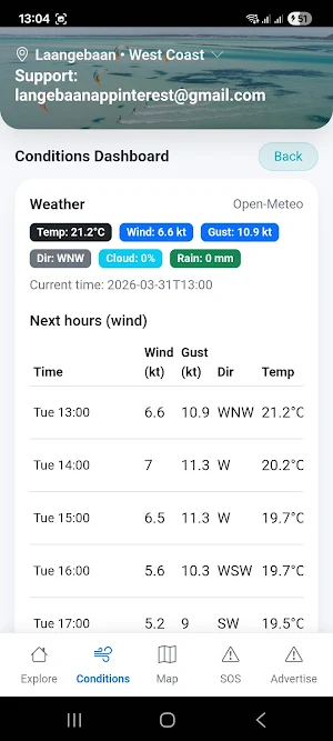 LangebaanApp Screenshot 1