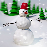 3D Snowman Live Wallpaper