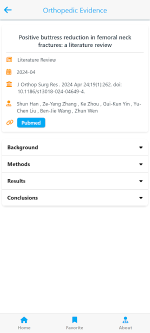 Orthopedic Evidence App Screenshot 3