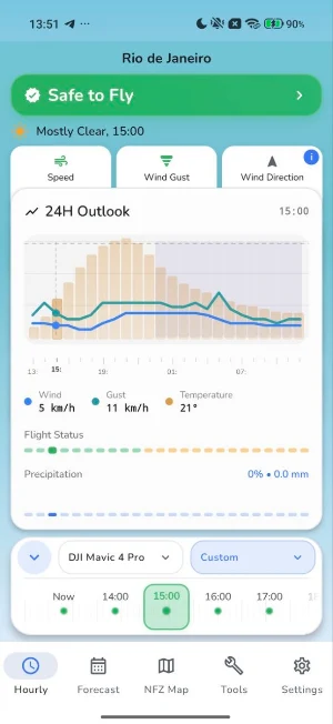 Drone Weather - Weather4Fly Screenshot 1