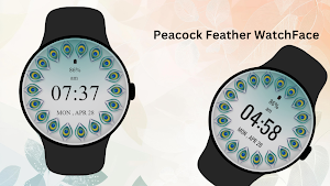 Peacock Feather Watch Face Screenshot 1