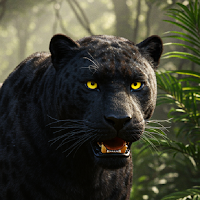 Black wild Panther Simulator