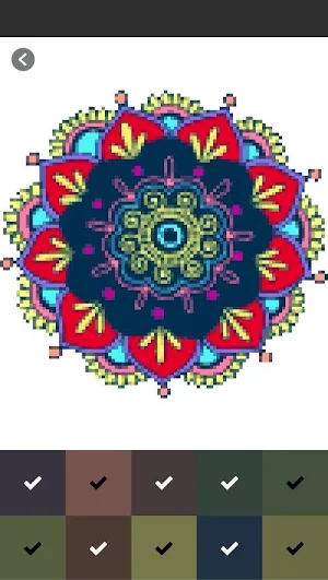 Super Mandala Coloring Book - Color By Number Screenshot 2