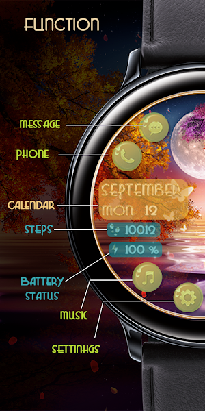 Autumn Blossom_Watchface Screenshot 1