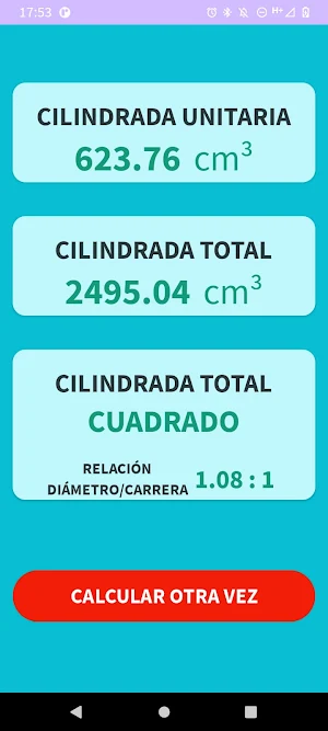 EDCalcu - Calcular Cilindrada Screenshot 1