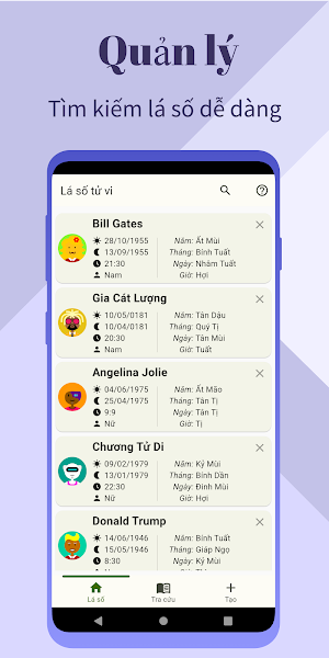 Lá số  tử vi - Diệu tinh tú Screenshot 0