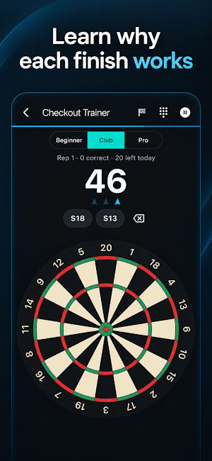 Checkout Coach: Darts Trainer Screenshot 2