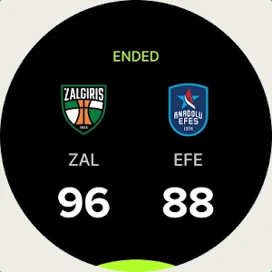 Žalgiris Watch app Screenshot 1