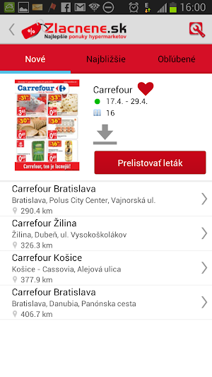 Zlacnené.sk Screenshot 3