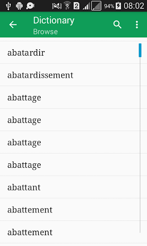 Dictionnaire Français Screenshot 0
