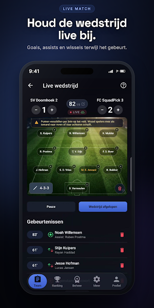 SquadPick: Fantasy Voetbal Screenshot 1