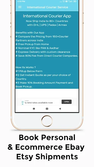 International Parcel Shipping Screenshot 2