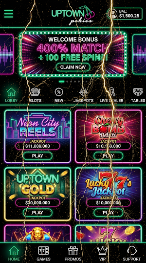 Uptown Pokies Screenshot 2