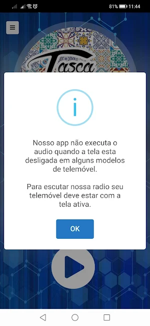 Rádio tasca do carago Screenshot 0