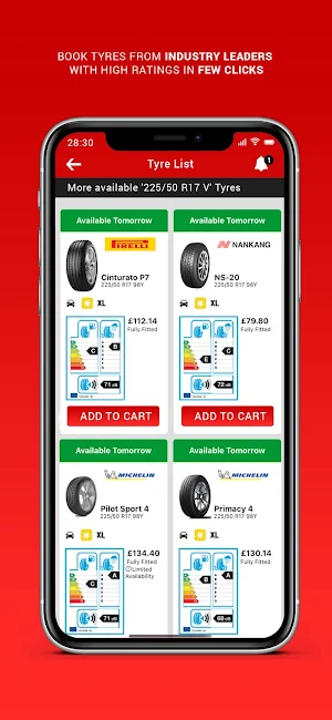 UK Tyres Screenshot 2
