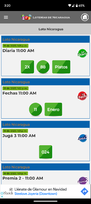 Loterías de Nicaragua Screenshot 3