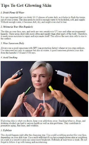 How To Glowing Skin Naturally Screenshot 1