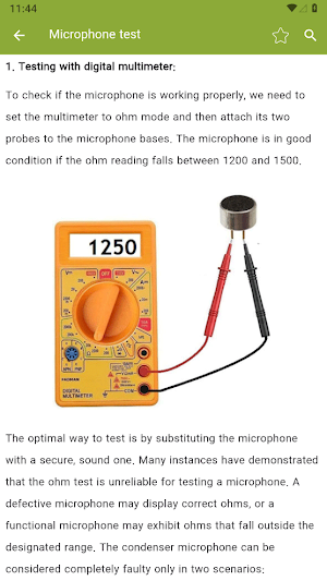 Electronic parts test training Screenshot 3