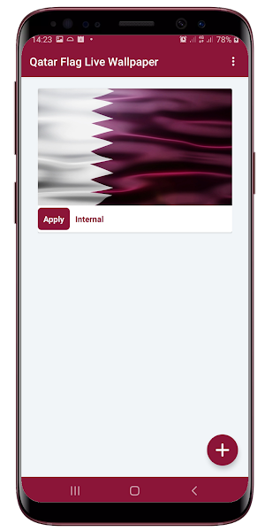 Qatar Flag Live Wallpaper Screenshot 0