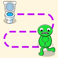 Draw To Path Toilet Race