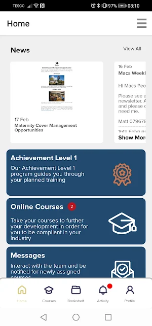 Macs Learning Hub Screenshot 1