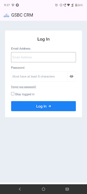 GSBC CRM Screenshot 1