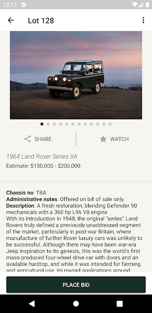 Broad Arrow Auctions Screenshot 3