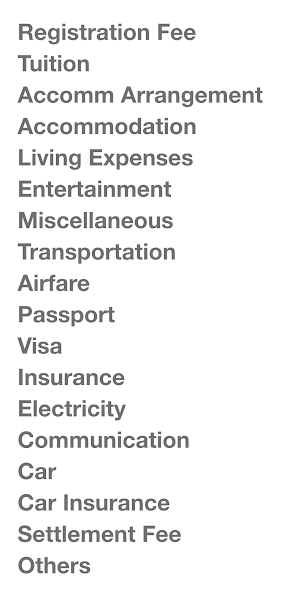 Study Abroad Calculator Screenshot 2
