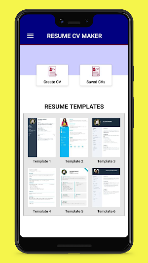 RESUME CV MAKER Screenshot 0