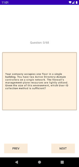 PCNSE Exam Practice Question Screenshot 0