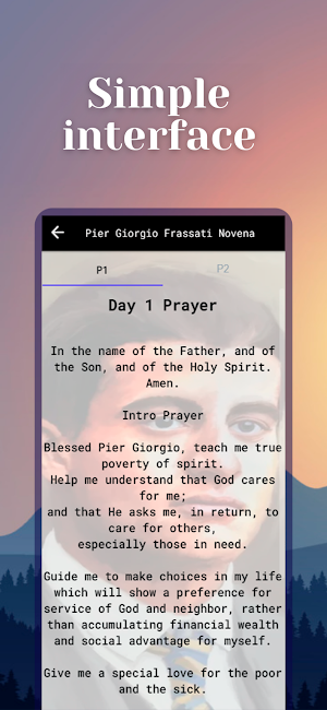 Pier Giorgio Frassati Novena Screenshot 1