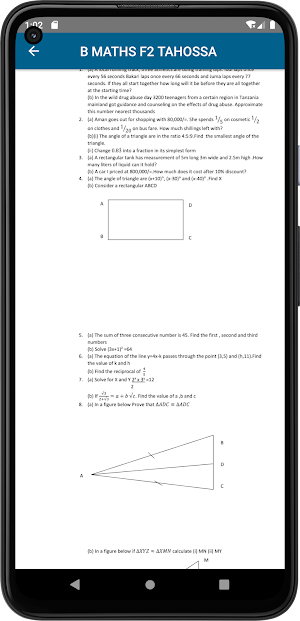 Form Two Past Papers Offline Screenshot 2
