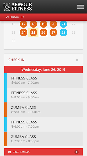 Armour Fitness Screenshot 2