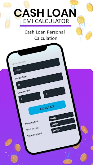 LoanCash-EMI & Loan Calculator Screenshot 2