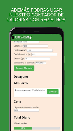 Rutinas Gimnasio - Dietas GYM Screenshot 1